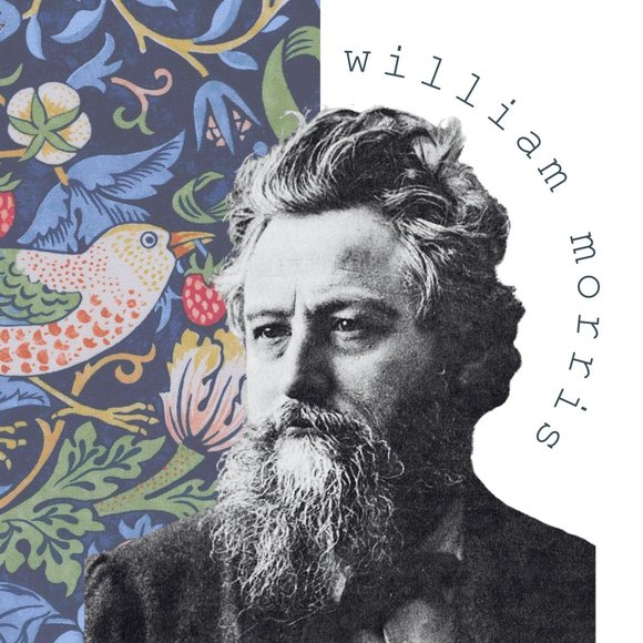 Strawberry Thief Pendant Necklace, William Morris Bird Cottage Core, Sandstone - Picture 8 of 8